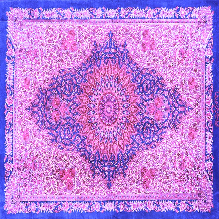 Square Persian Purple Traditional Rug, tr4768pur