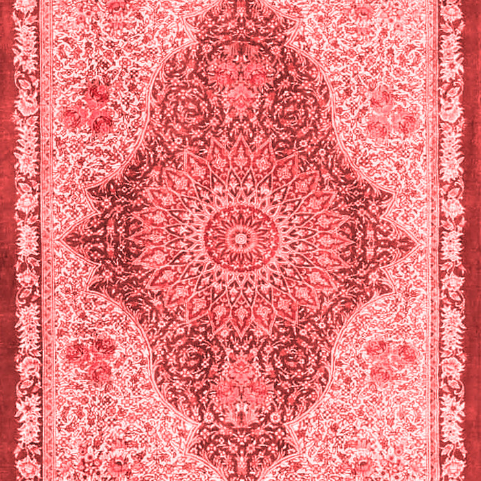 Machine Washable Persian Red Traditional Rug, wshtr4768red