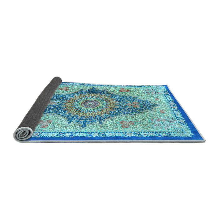 Sideview of Persian Light Blue Traditional Rug, tr4768lblu
