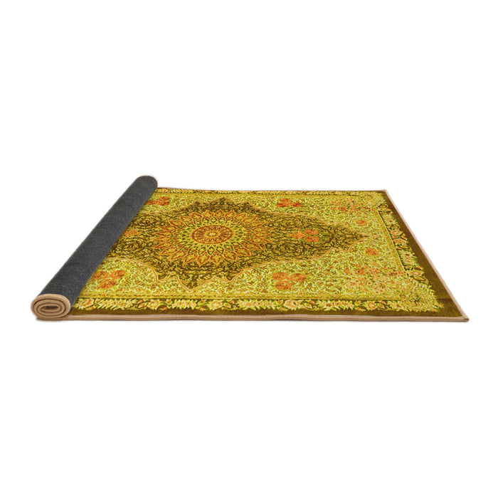 Sideview of Persian Yellow Traditional Rug, tr4768yw