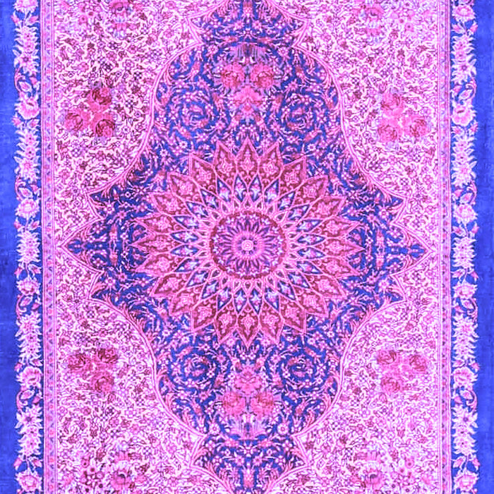 Machine Washable Persian Purple Traditional Area Rugs, wshtr4768pur