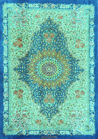 Persian Turquoise Traditional Rug, tr4768turq