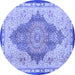 Round Persian Blue Traditional Rug, tr4768blu
