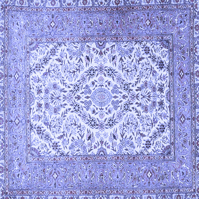 Square Persian Blue Traditional Rug, tr4769blu