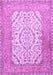 Machine Washable Persian Purple Traditional Area Rugs, wshtr4769pur