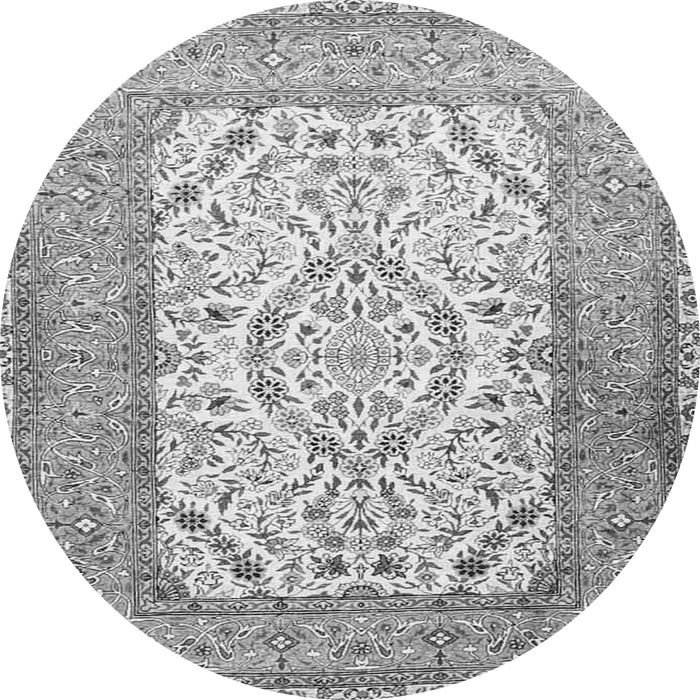 Machine Washable Persian Gray Traditional Rug, wshtr4769gry