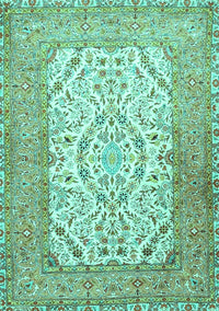 Persian Turquoise Traditional Rug, tr4769turq