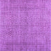 Square Machine Washable Persian Purple Traditional Area Rugs, wshtr476pur