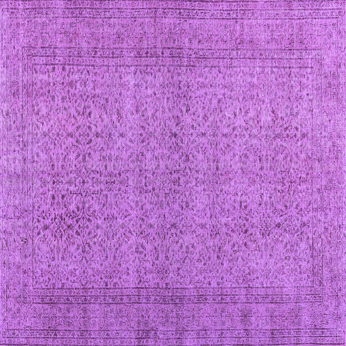 Square Persian Purple Traditional Rug, tr476pur