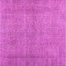 Square Machine Washable Persian Pink Traditional Rug, wshtr476pnk