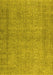 Machine Washable Persian Yellow Traditional Rug, wshtr476yw