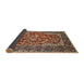 Sideview of Traditional Saffron Red Persian Rug, tr4770