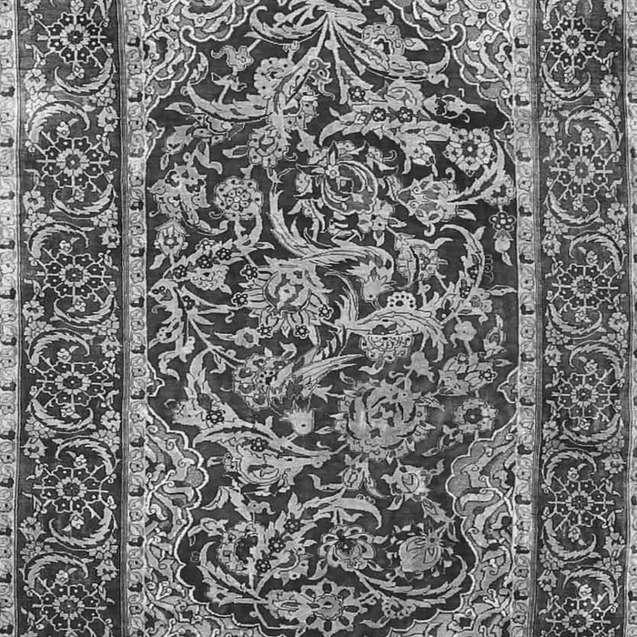 Serging Thickness of Machine Washable Persian Gray Traditional Rug, wshtr4770gry