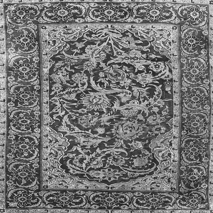 Serging Thickness of Persian Gray Traditional Rug, tr4770gry