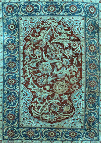 Persian Light Blue Traditional Rug, tr4770lblu