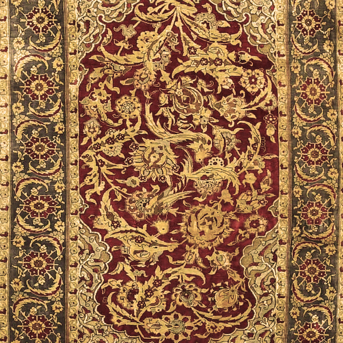 Machine Washable Persian Brown Traditional Rug, wshtr4770brn