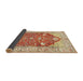 Sideview of Traditional Brown Gold Animal Rug, tr4771