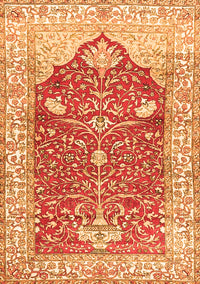 Animal Orange Traditional Rug, tr4771org