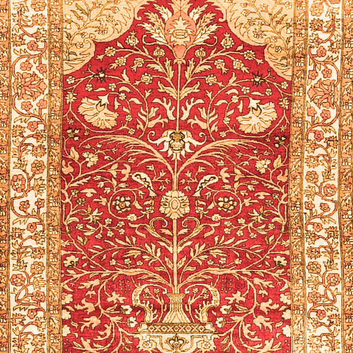 Animal Orange Traditional Rug, tr4771org