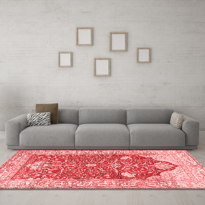 Traditional Red Washable Rugs