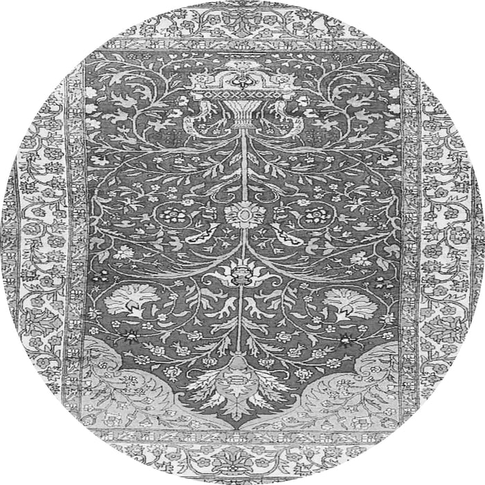 Square Animal Gray Traditional Rug, tr4771gry