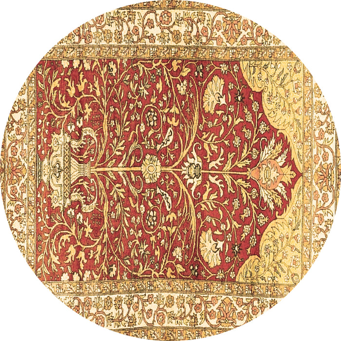 Round Machine Washable Animal Brown Traditional Rug, wshtr4771brn