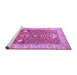 Sideview of Machine Washable Animal Purple Traditional Area Rugs, wshtr4771pur
