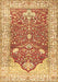 Animal Brown Traditional Rug, tr4771brn