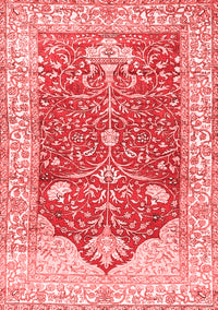 Animal Red Traditional Rug, tr4771red