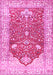 Animal Pink Traditional Rug, tr4771pnk