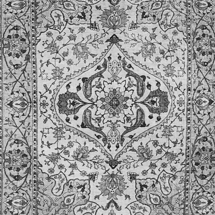 Serging Thickness of Machine Washable Medallion Gray Traditional Rug, wshtr4772gry