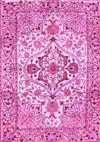 Medallion Pink Traditional Rug, tr4772pnk