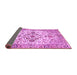 Sideview of Medallion Purple Traditional Rug, tr4772pur