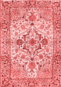 Medallion Red Traditional Rug, tr4772red