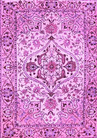 Medallion Purple Traditional Rug, tr4772pur