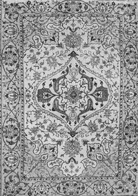 Medallion Gray Traditional Rug, tr4772gry