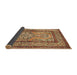 Sideview of Traditional Mahogany Brown Animal Rug, tr4773