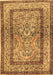 Animal Brown Traditional Rug, tr4773brn