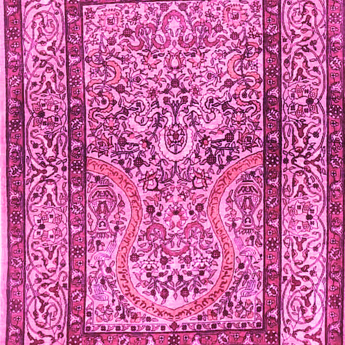 Machine Washable Animal Pink Traditional Rug, wshtr4773pnk
