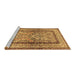 Sideview of Machine Washable Animal Brown Traditional Rug, wshtr4773brn