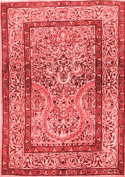 Animal Red Traditional Area Rugs