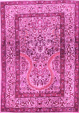 Animal Pink Traditional Rug, tr4773pnk