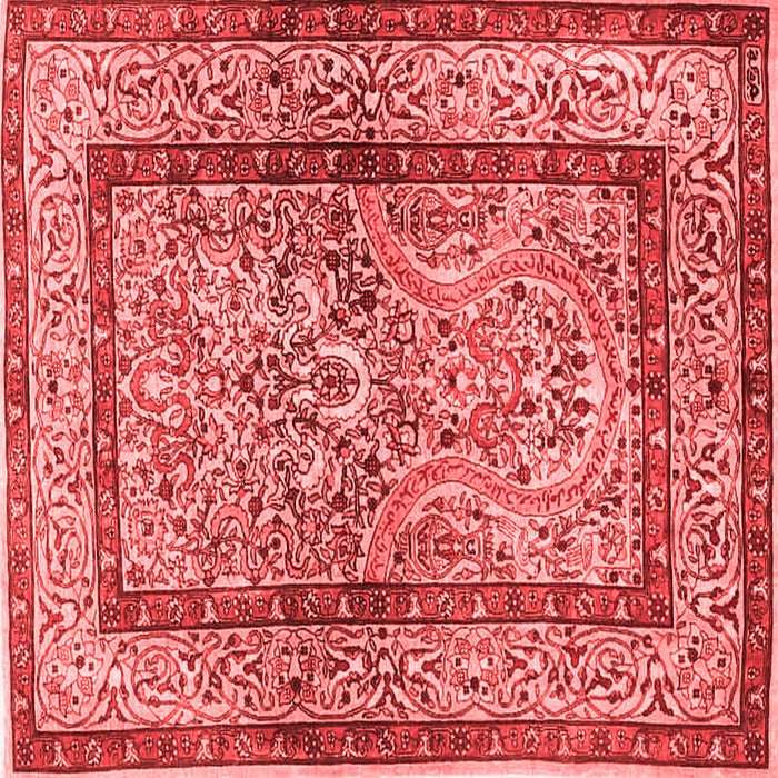 Animal Red Traditional Rug, tr4773red