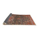 Sideview of Traditional Saffron Red Medallion Rug, tr4774