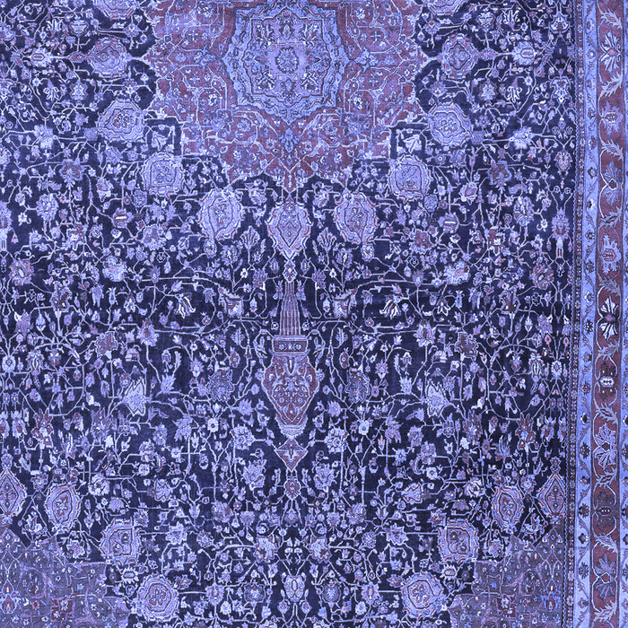 Medallion Blue Traditional Rug, tr4774blu