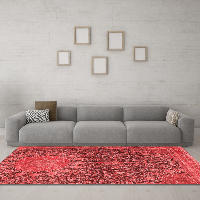 Traditional Red Washable Rugs