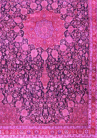 Medallion Pink Traditional Rug, tr4774pnk