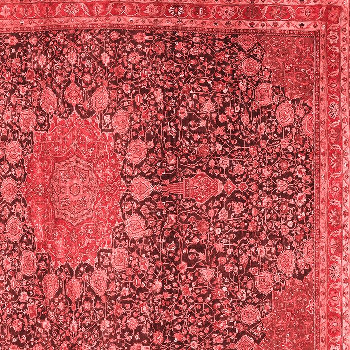 Medallion Red Traditional Rug, tr4774red