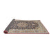 Sideview of Traditional Rosy Purple Medallion Rug, tr4775