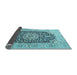 Sideview of Medallion Light Blue Traditional Rug, tr4775lblu